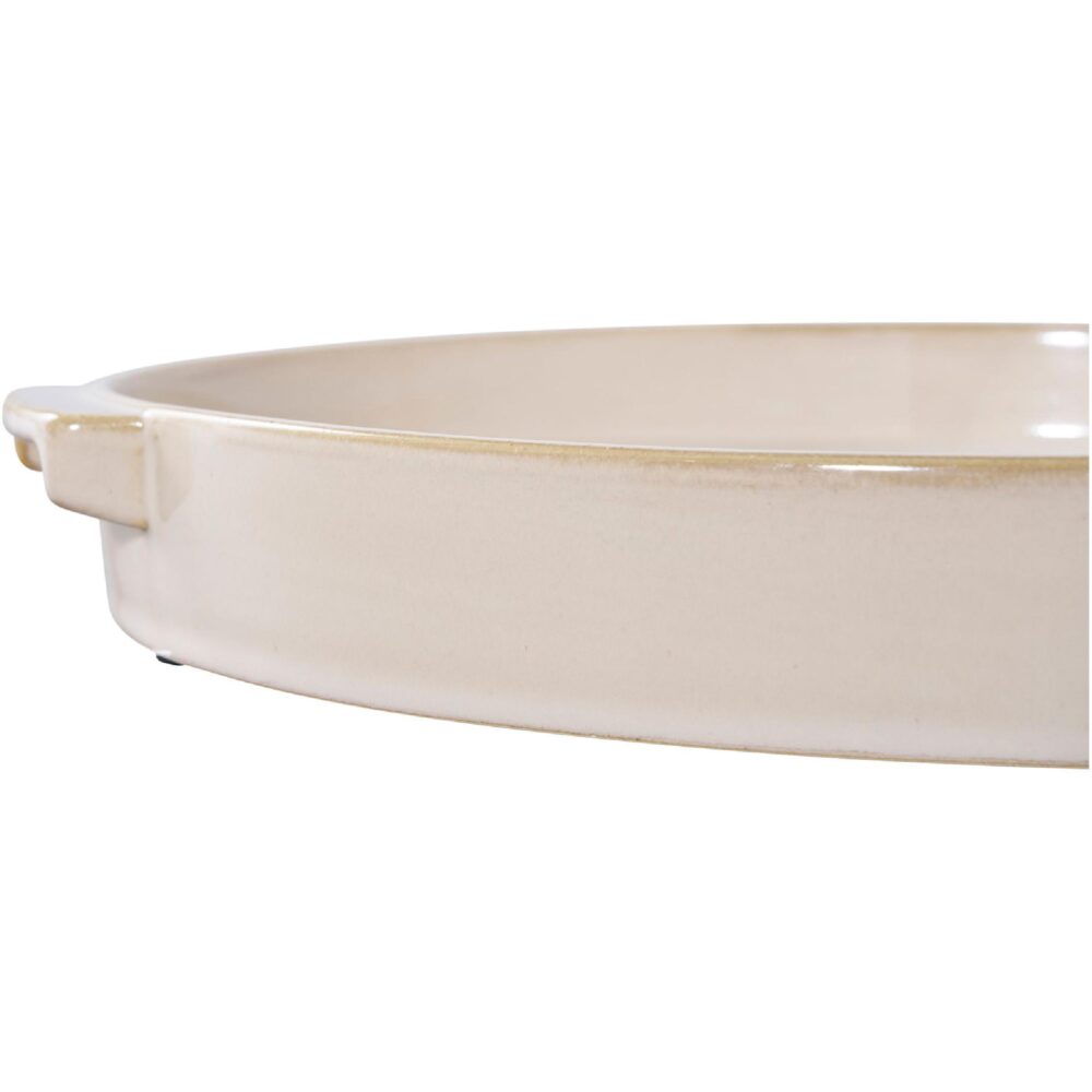 wit rond keramiek dienblad 37 cm afbeelding 4