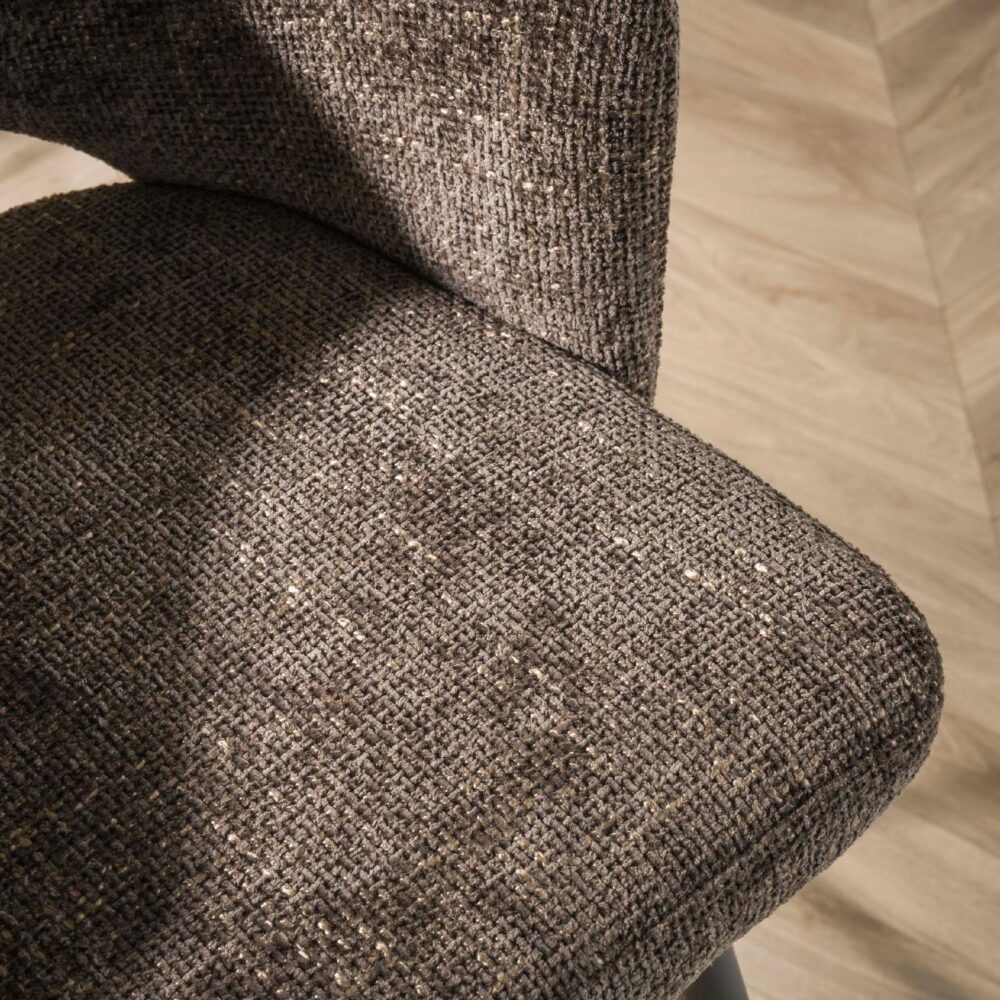 Vona eetkamerstoelen set van 2 bruin afbeelding 4