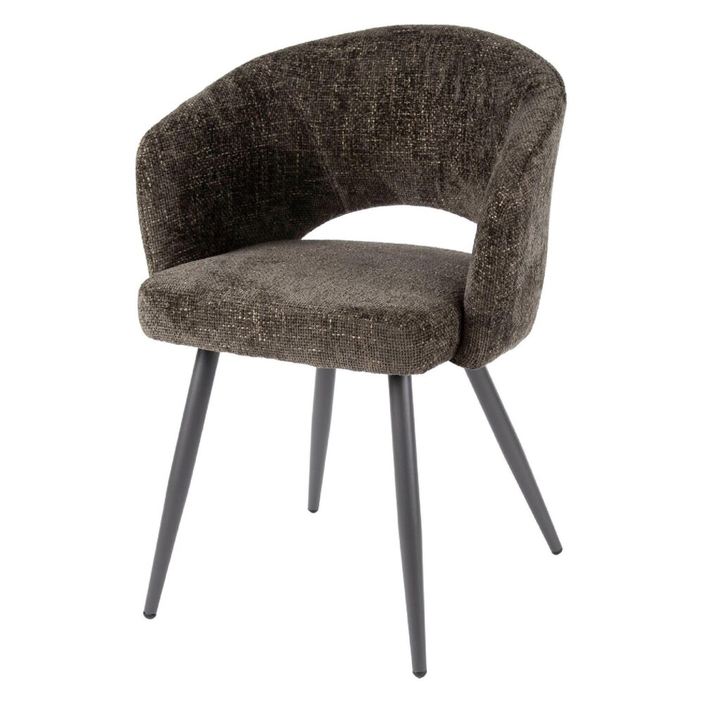 Vona eetkamerstoelen set van 2 bruin afbeelding 1