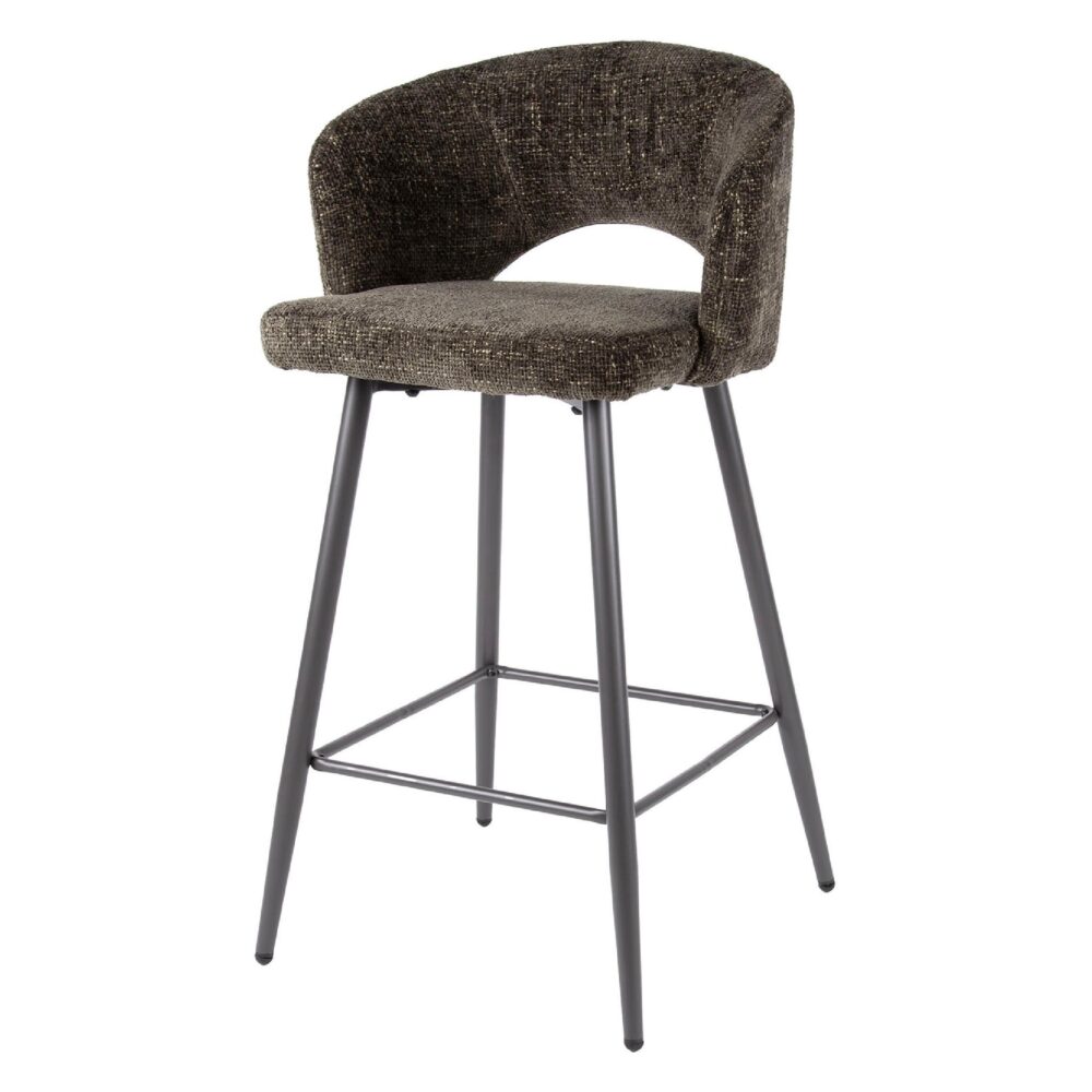 bruine Vona barstoelen set van 2 afbeelding 1