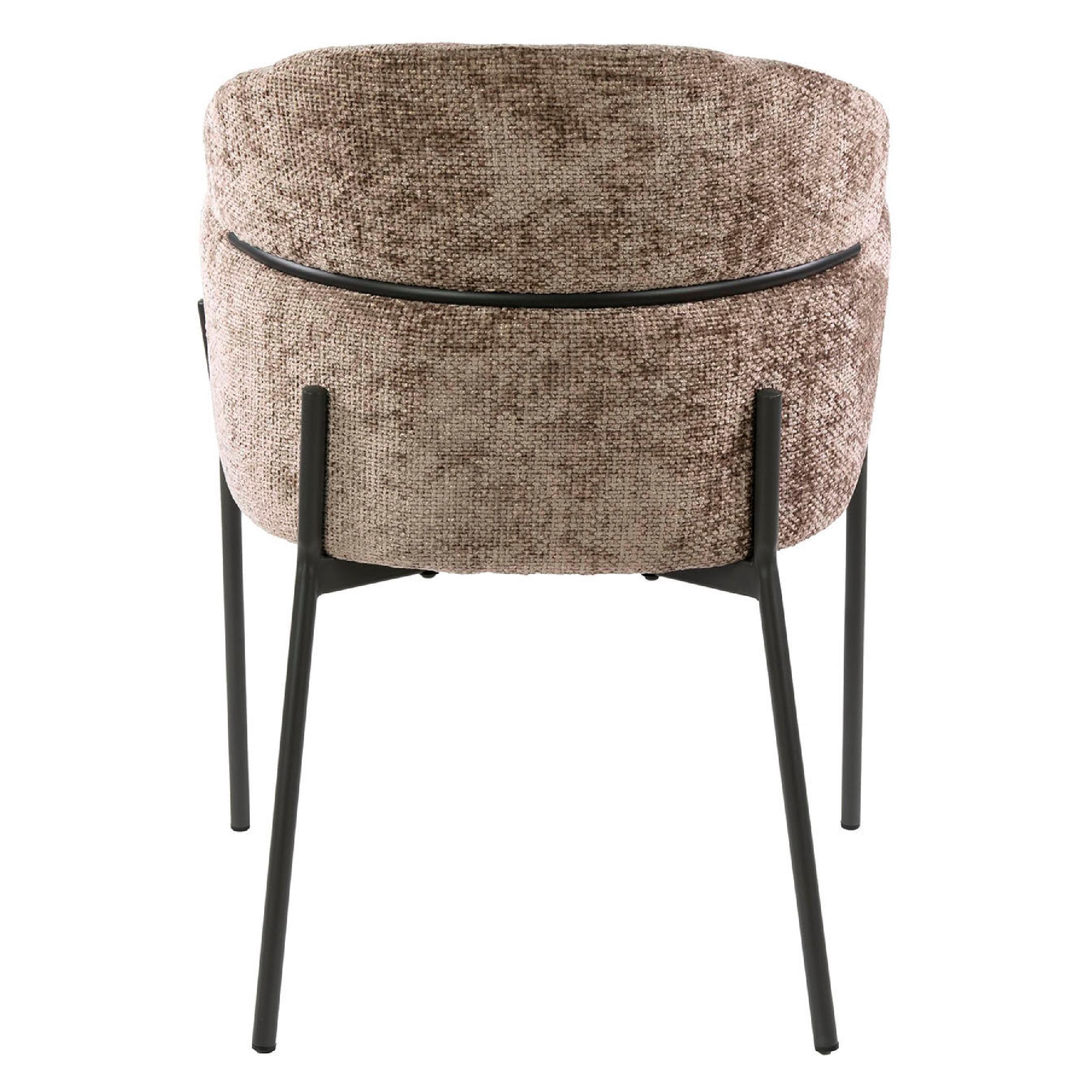 Alea champagne eetkamerstoelen met armleuning afbeelding 3