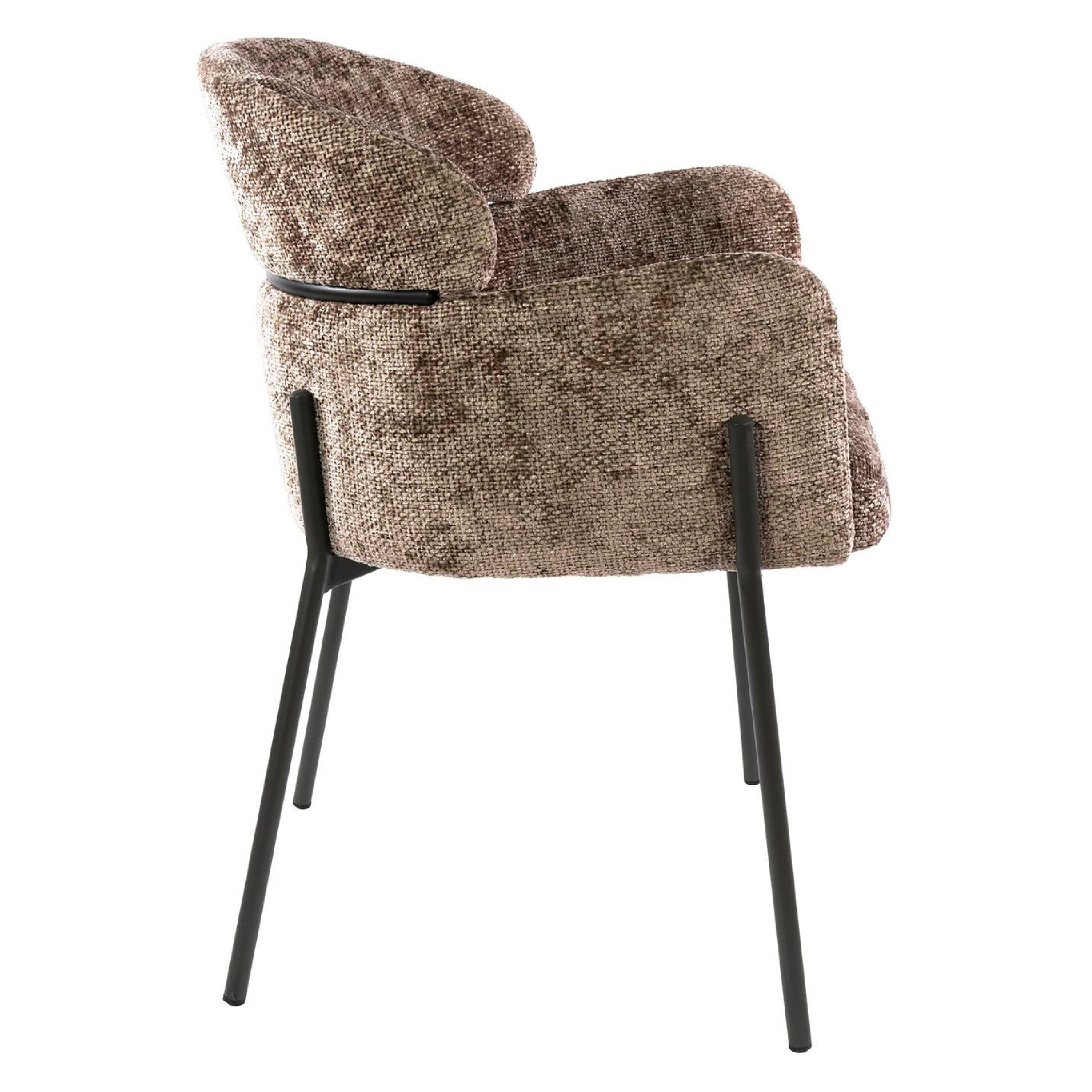 Alea champagne eetkamerstoelen met armleuning afbeelding 4