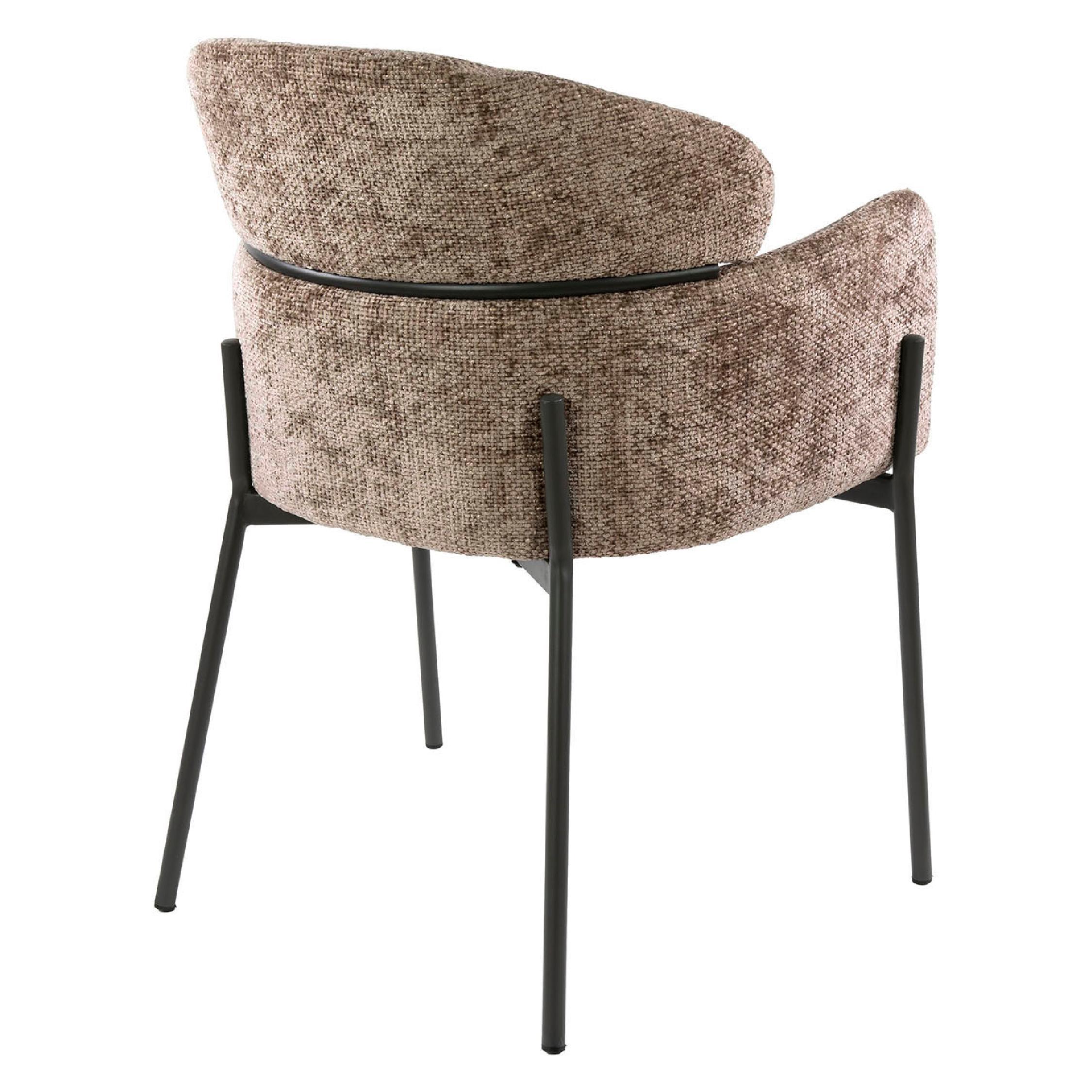 Alea champagne eetkamerstoelen met armleuning afbeelding 5