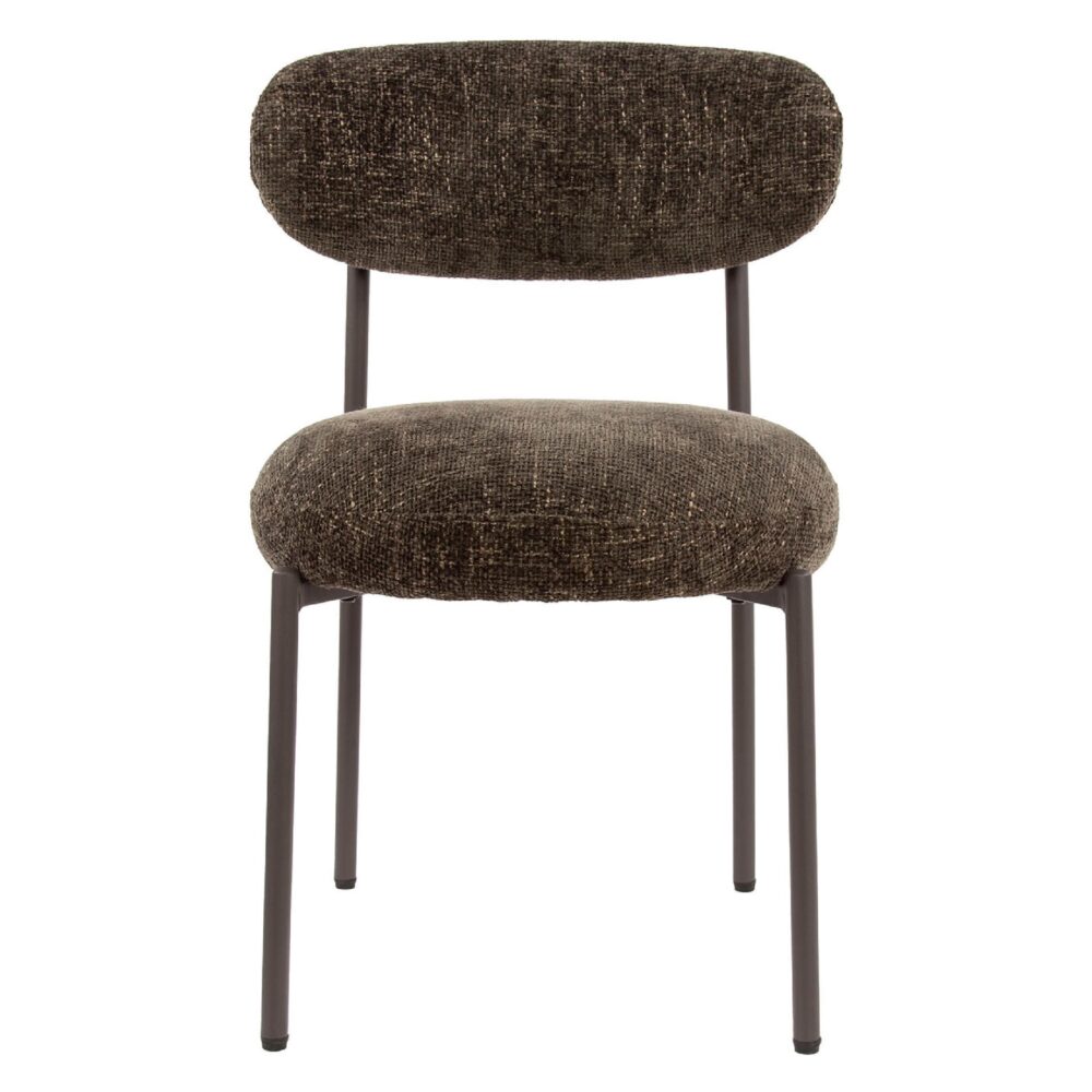 bruine eetkamerstoelen set van 2 Vesk afbeelding 2