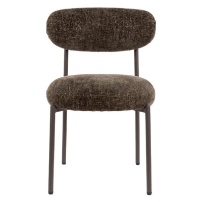 bruine eetkamerstoelen set van 2 Vesk afbeelding 2