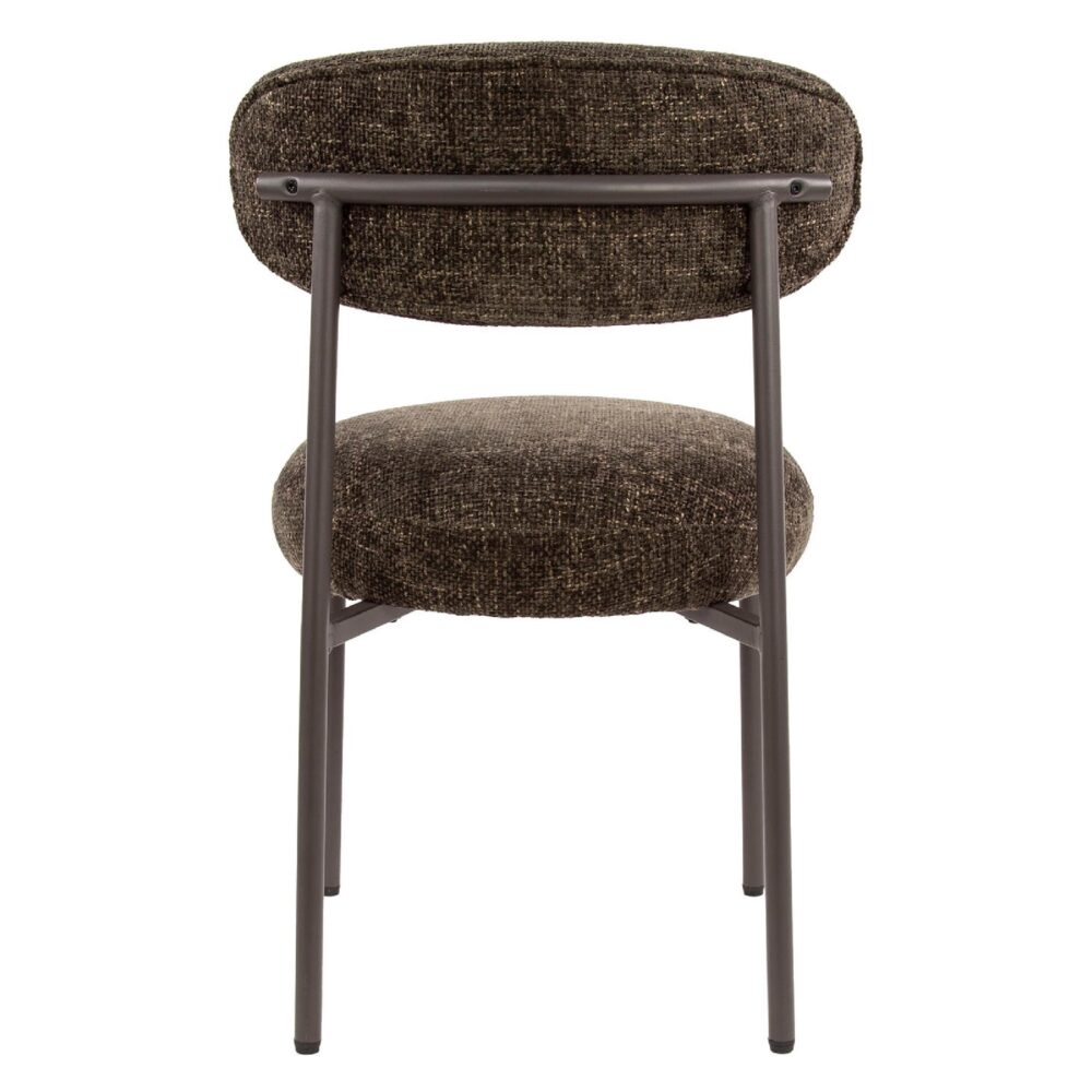 bruine eetkamerstoelen set van 2 Vesk afbeelding 3