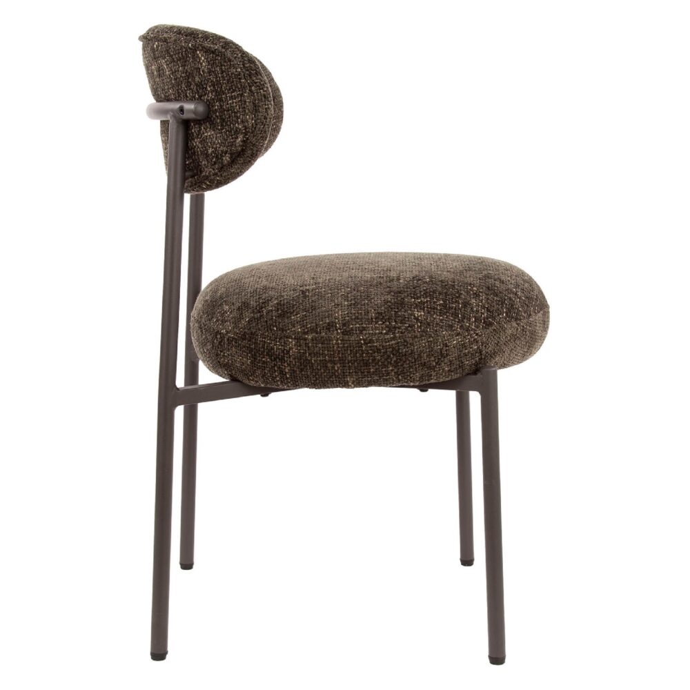 bruine eetkamerstoelen set van 2 Vesk afbeelding 4