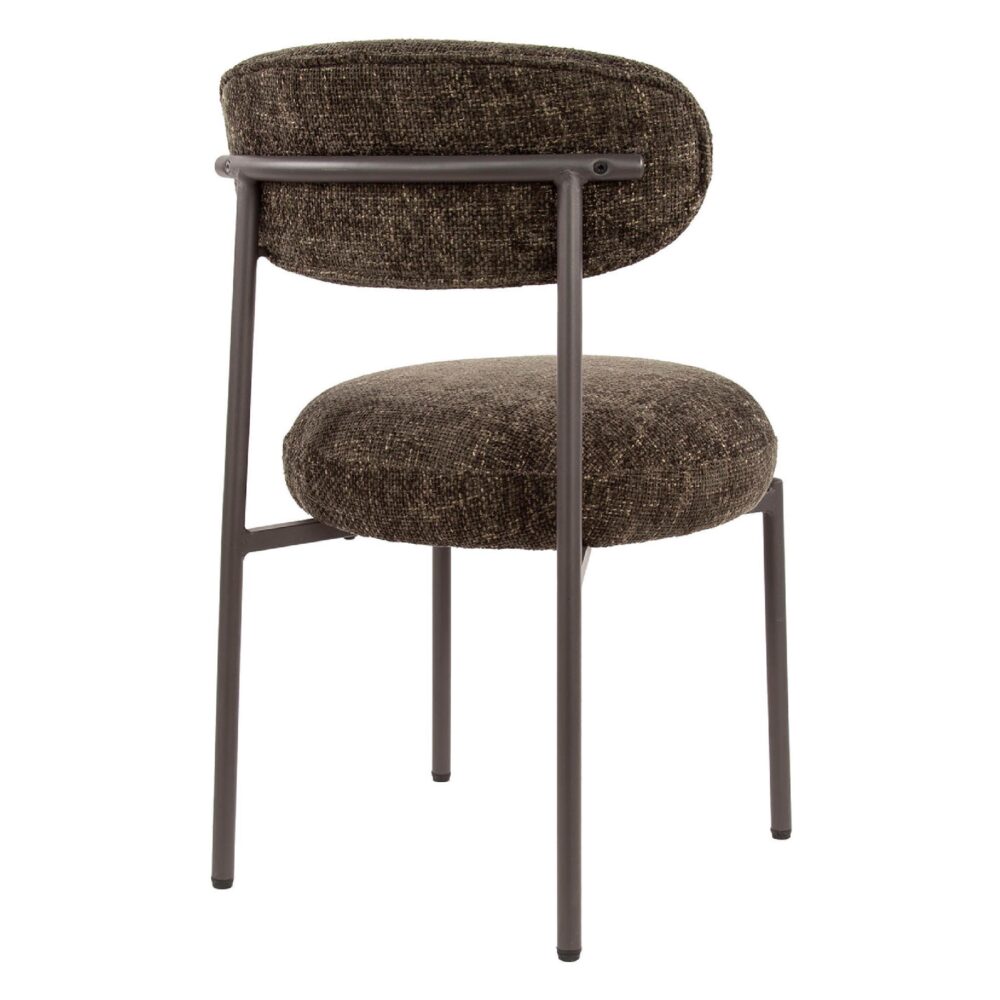 bruine eetkamerstoelen set van 2 Vesk afbeelding 5