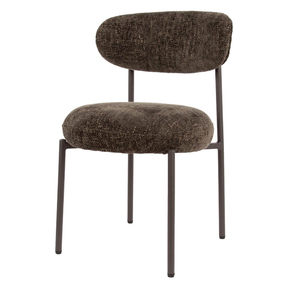 bruine eetkamerstoelen set van 2 Vesk afbeelding 1