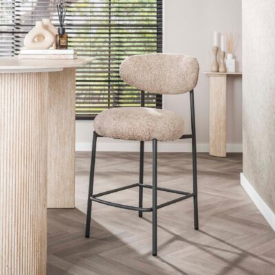 Vesk barstoelen zand met pocketvering afbeelding 2