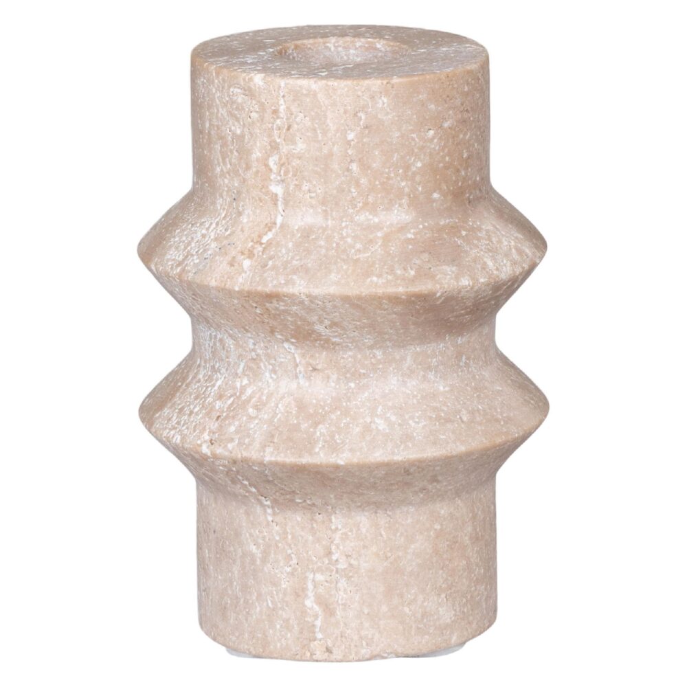 travertin kandelaar natuursteen afbeelding 2