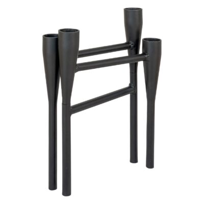 zwarte stalen kandelaar afbeelding 3