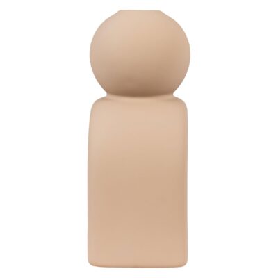 bruine keramieken kandelaar afbeelding 4