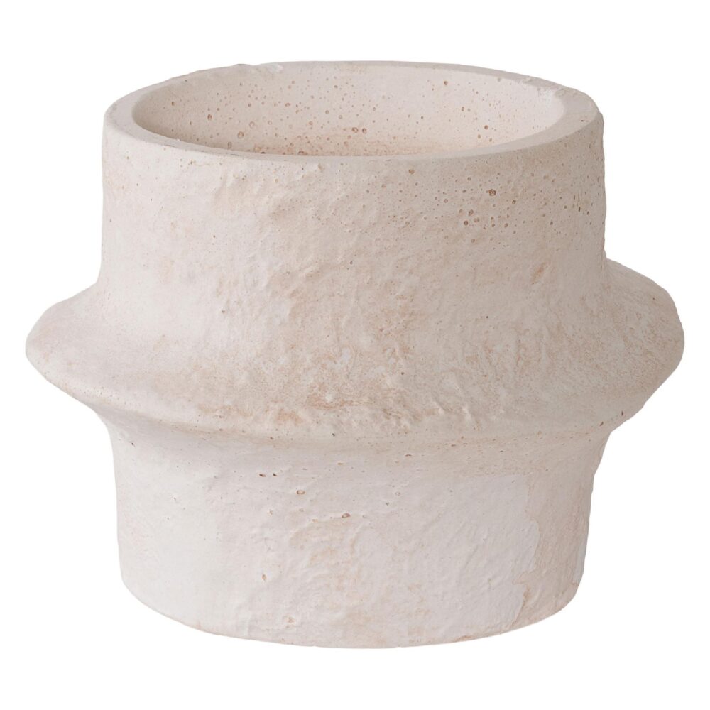 witte cement kandelaars set afbeelding 2