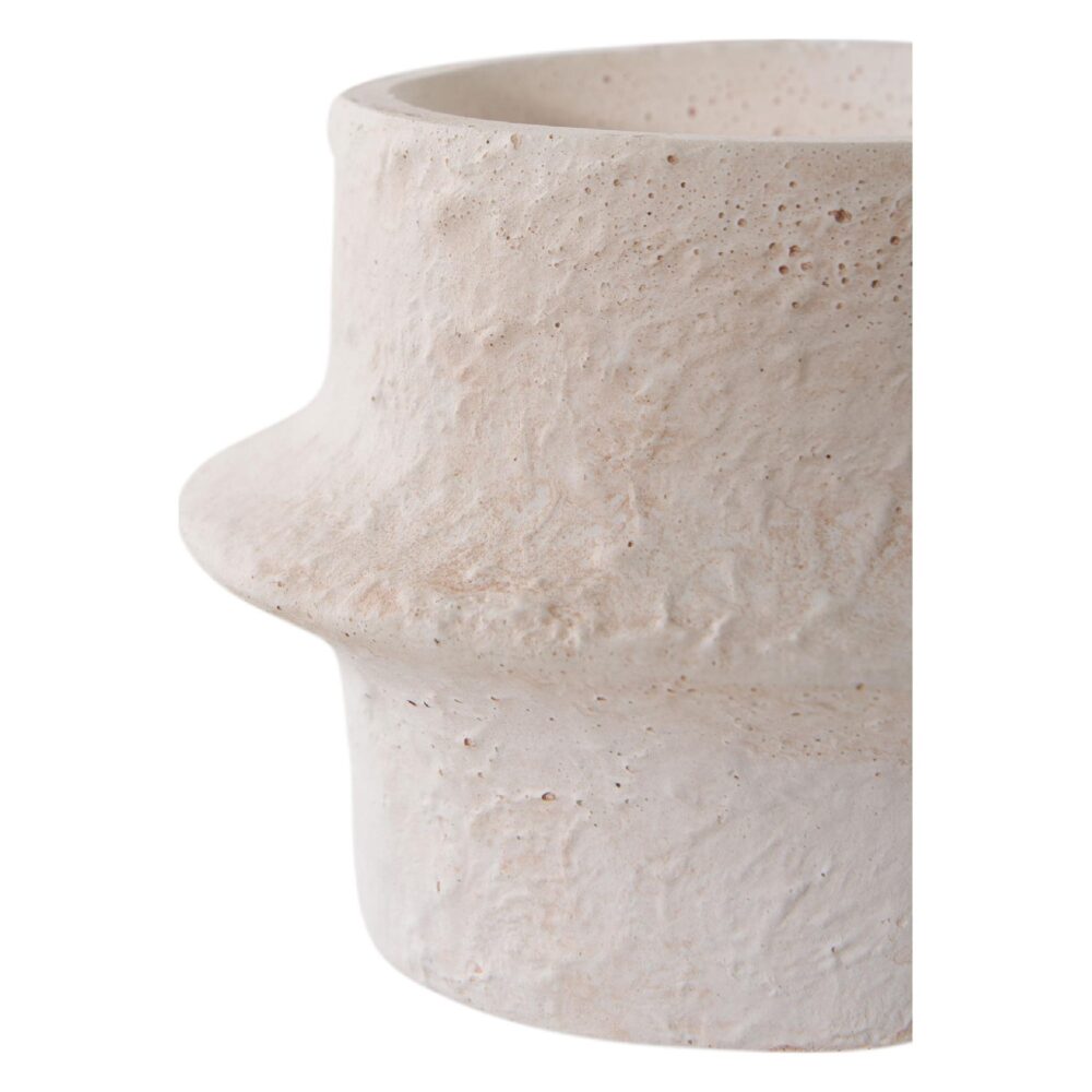 witte cement kandelaars set afbeelding 4