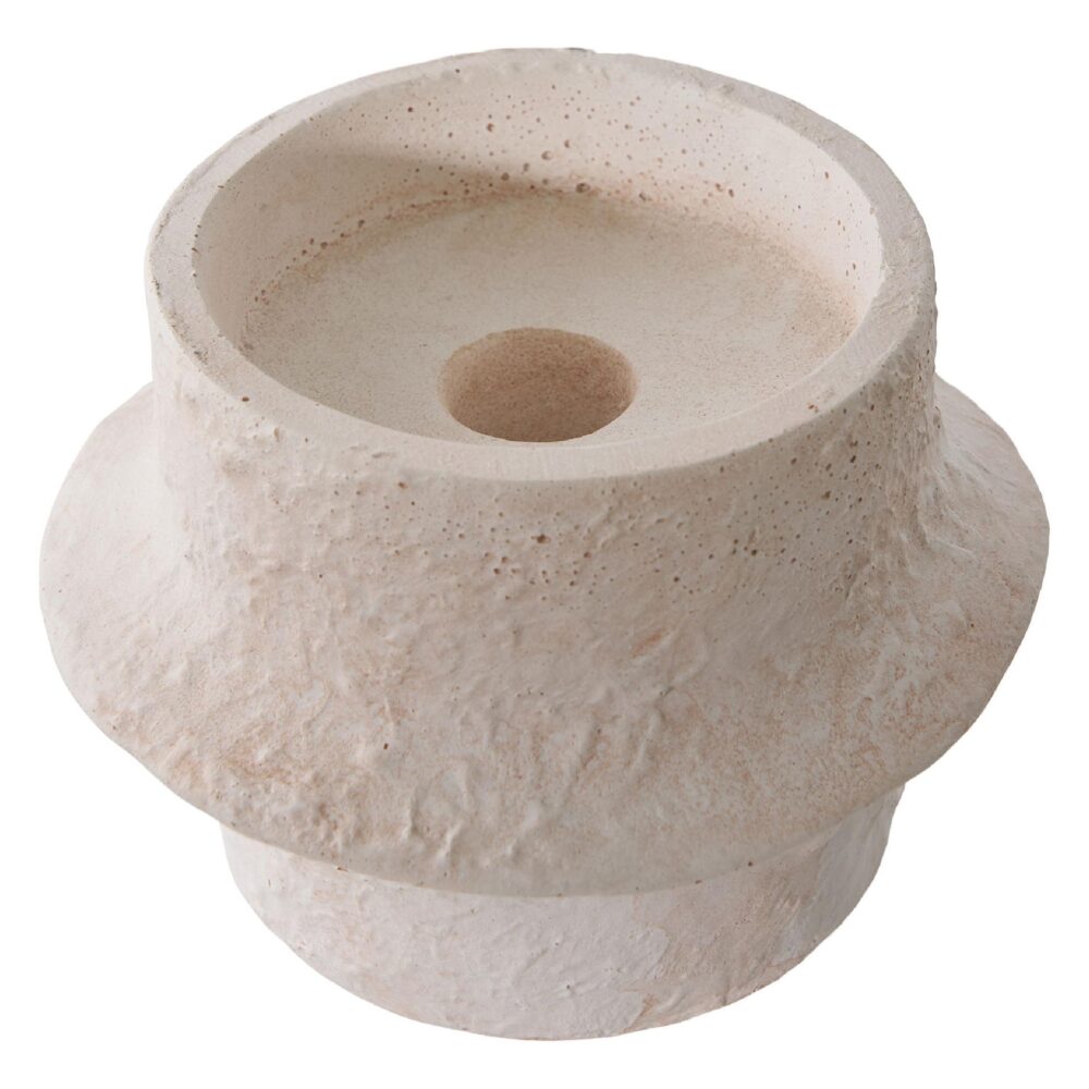 witte cement kandelaars set afbeelding 6