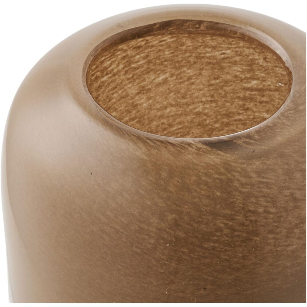 bruine glazen theelichthouders set afbeelding 2