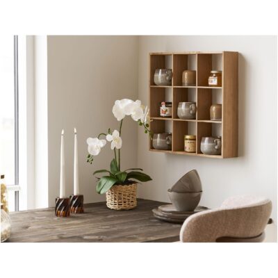 bruine glazen theelichthouders set afbeelding 5