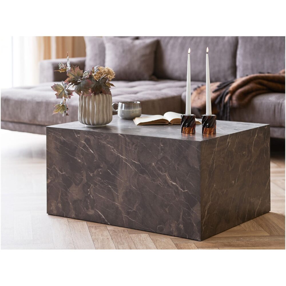 smoked brown glazen kaarsenhouders set afbeelding 8