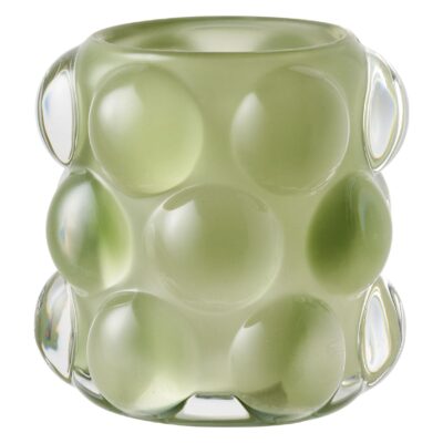 glazen kaarsenhouders beige groen set van 2 afbeelding 2