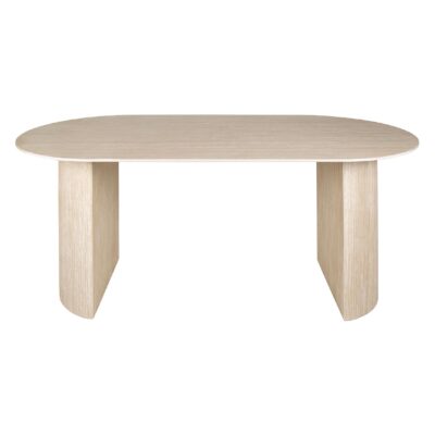 ovale keramiek eettafel Nino travertin afbeelding 1