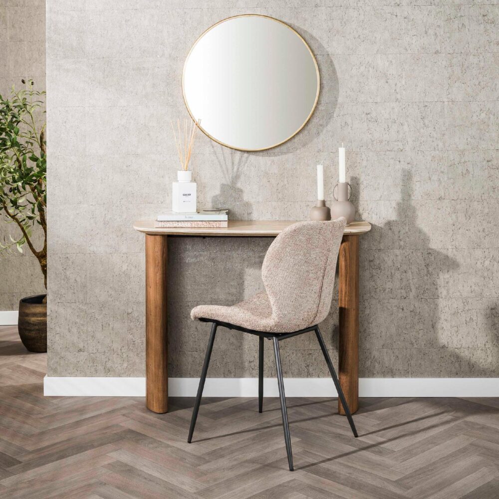 Sorell travertin kaptafel hal afbeelding 6