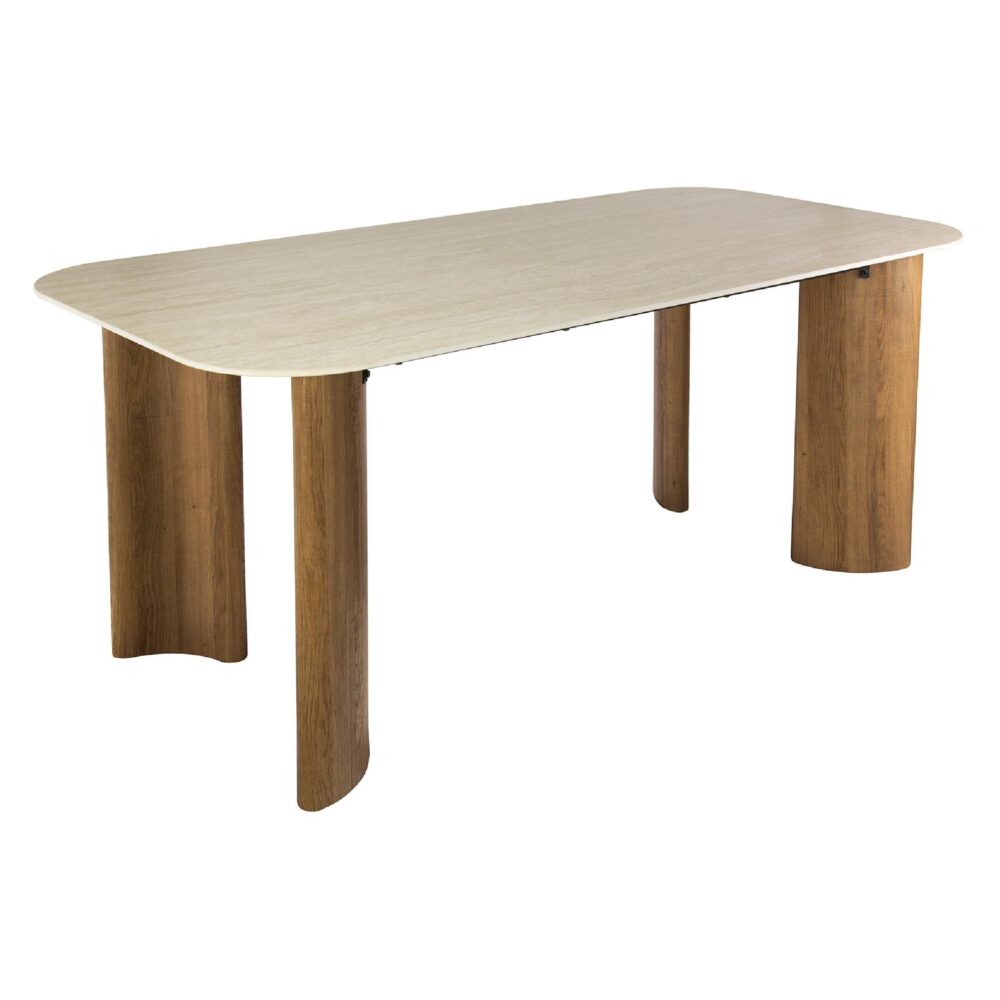 Sorell keramiek eettafel travertin 180 cm afbeelding 1