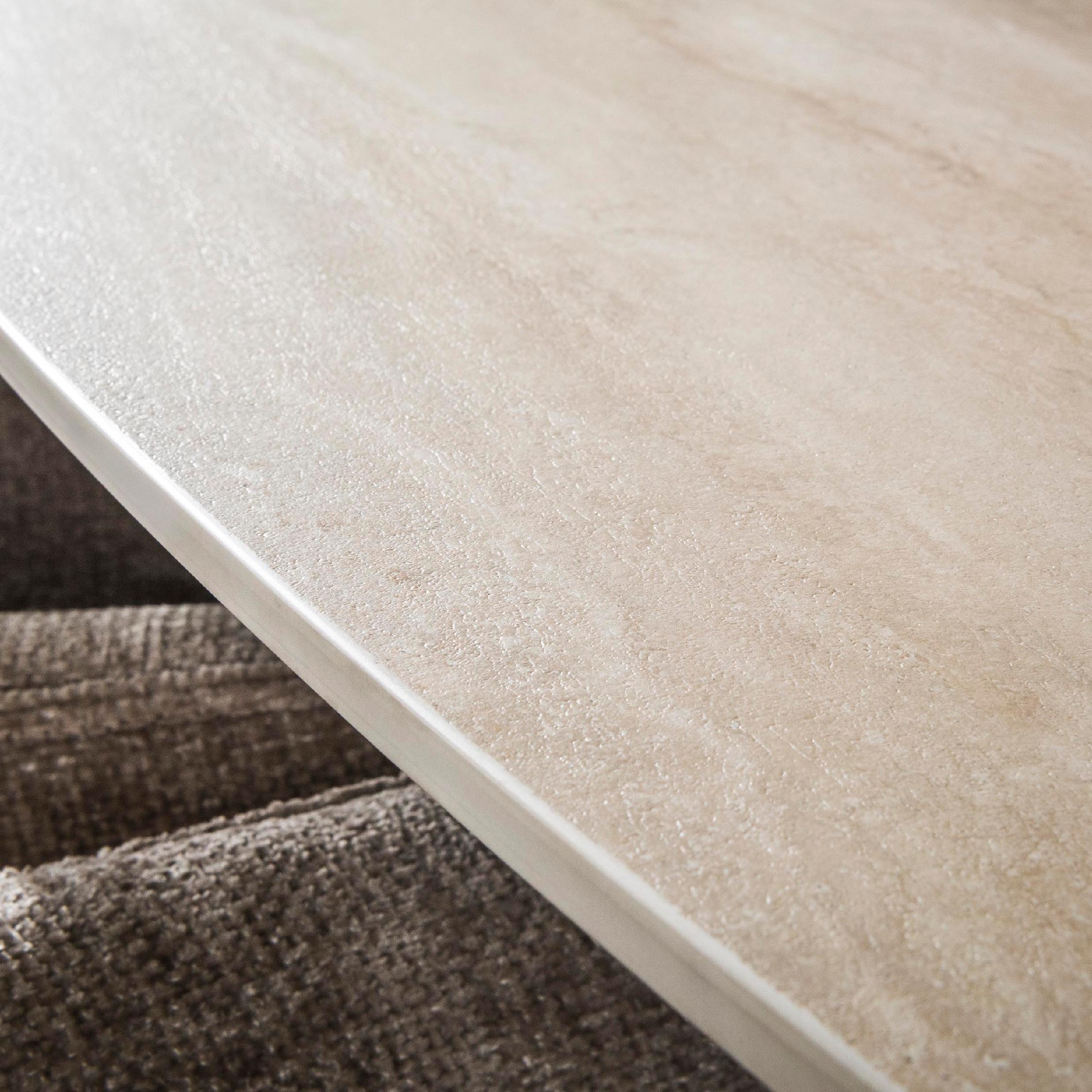 Deens ovalen eettafel Nino travertin afbeelding 8