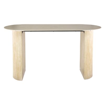 ovaal keramiek travertin bartafel Nino afbeelding 1