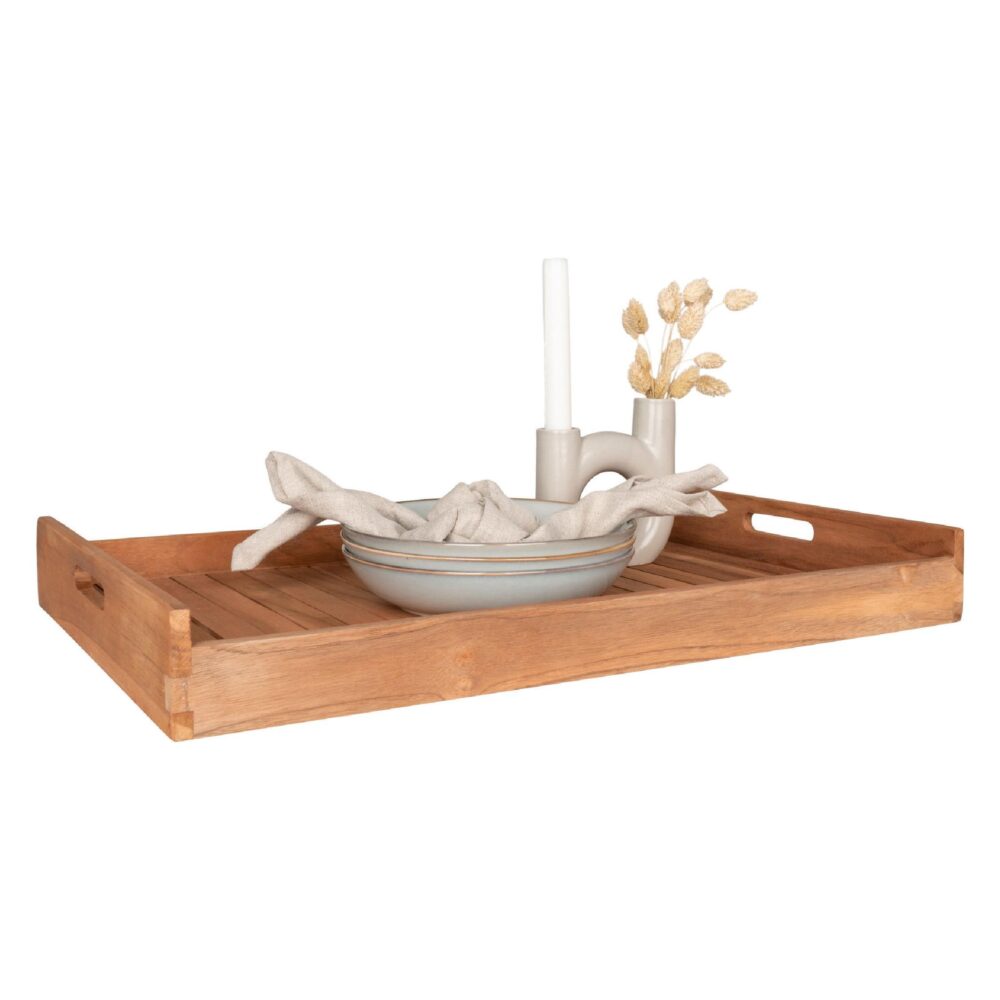 teakhouten dienblad 58x38 afbeelding 1