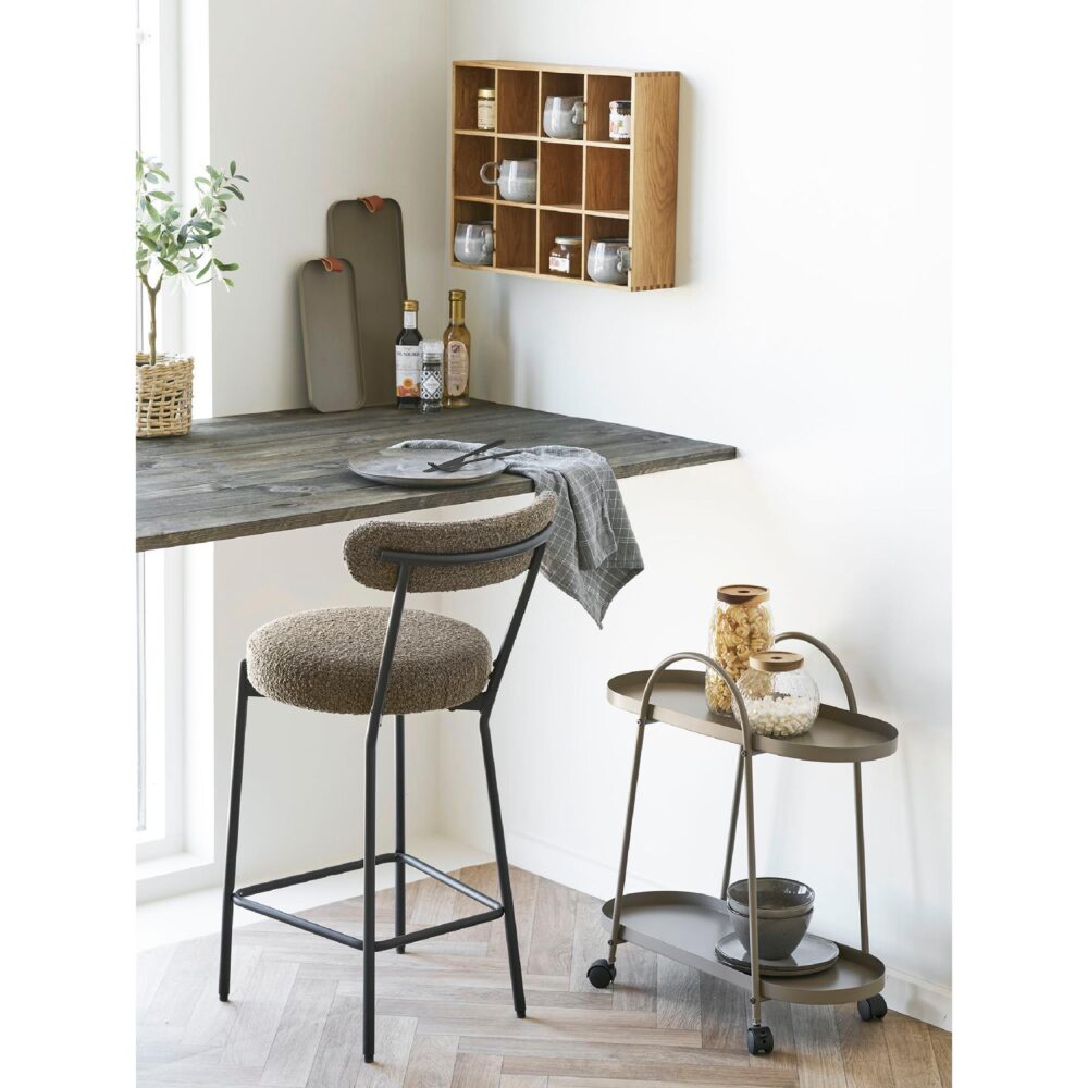 stalen dienbladen set bruin afbeelding 5