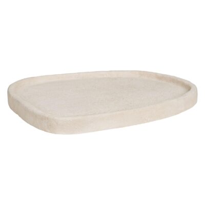 beige rechthoekig cementlook dienblad afbeelding 2