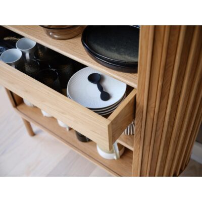 ovaal eiken opbergkast Rana afbeelding 8