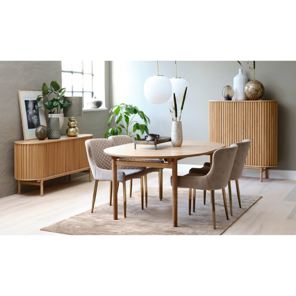 ovaal eiken opbergkast Rana afbeelding 11