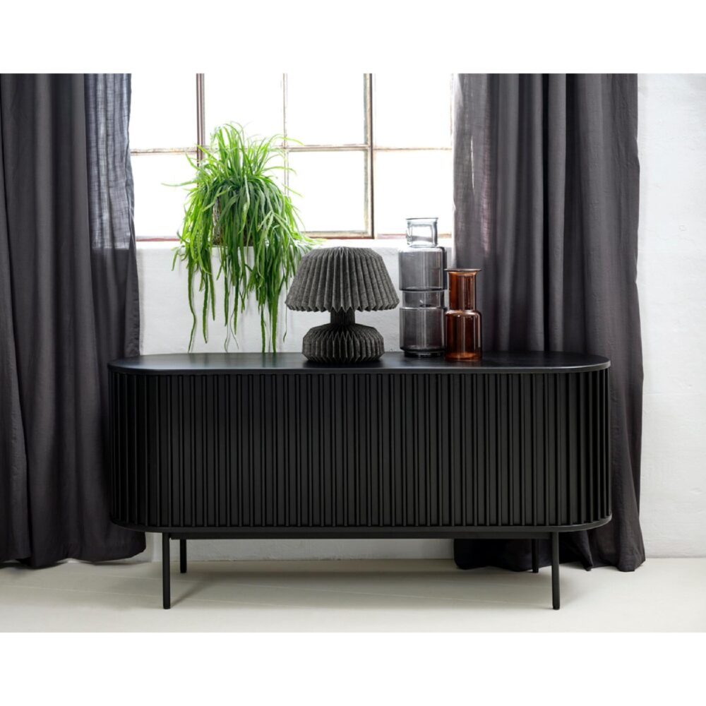 zwart eiken dressoir Yana afbeelding 18