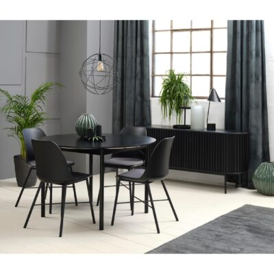 zwart eiken dressoir Yana afbeelding 14