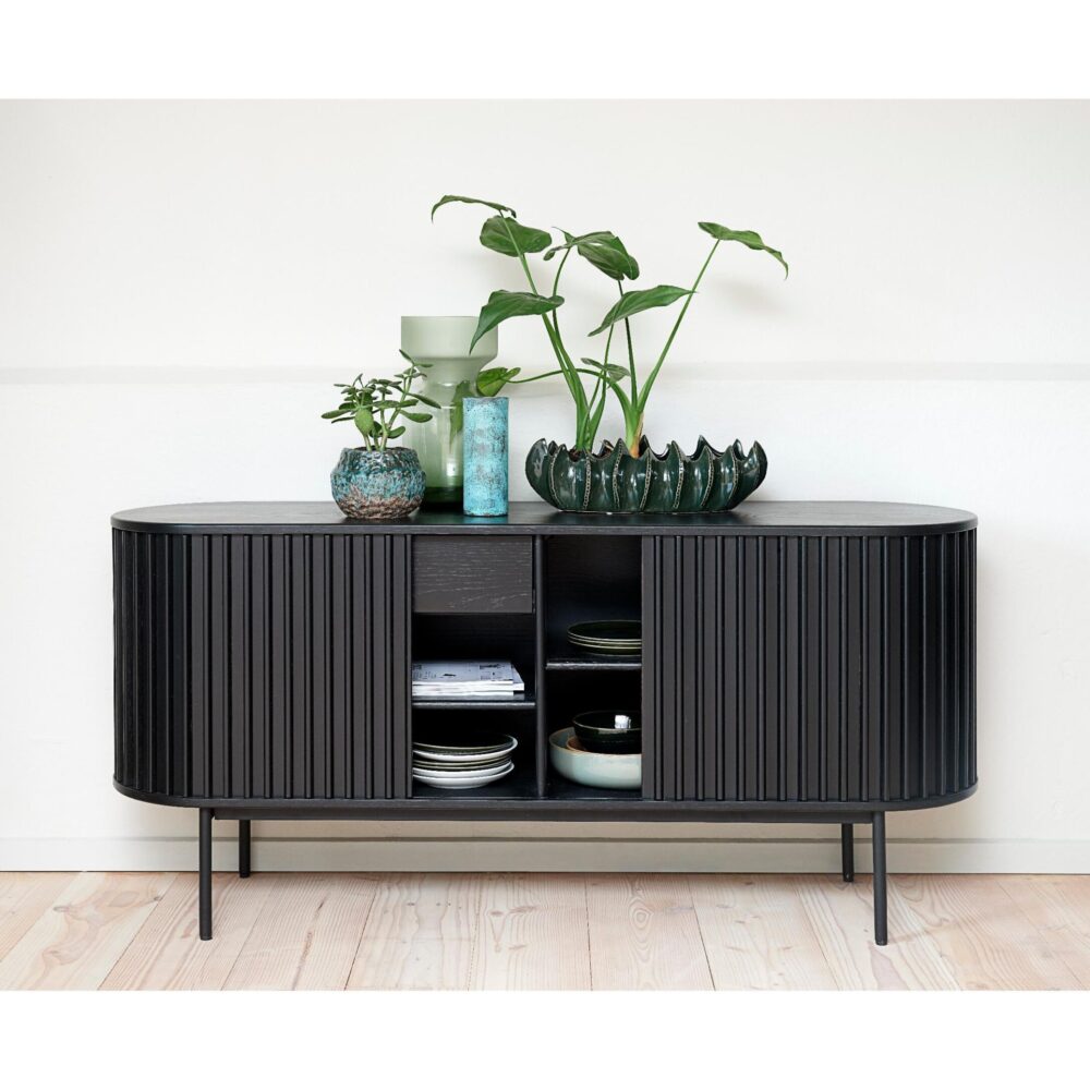 zwart eiken dressoir Yana afbeelding 11
