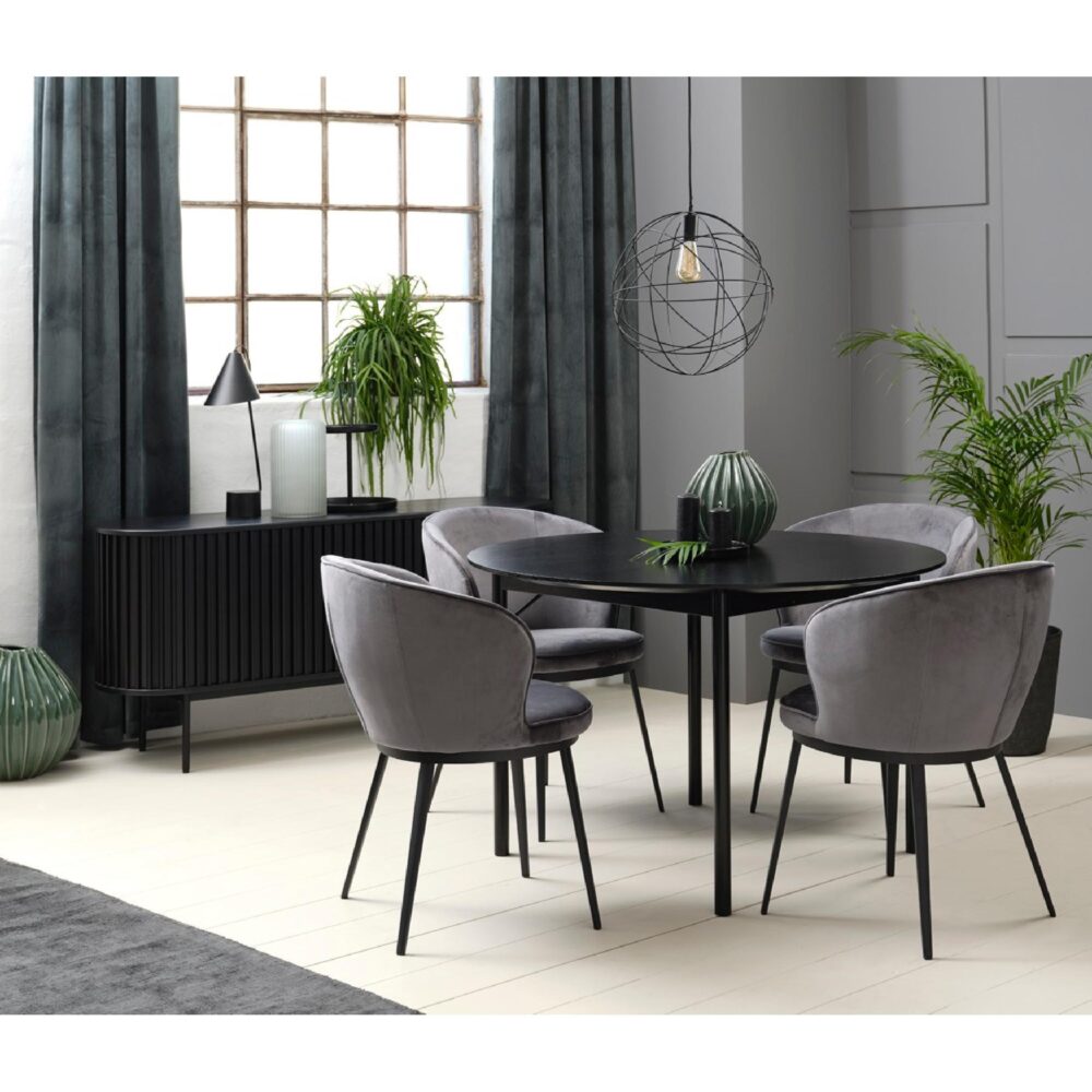 zwart eiken dressoir Yana afbeelding 16