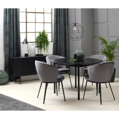 zwart eiken dressoir Yana afbeelding 16