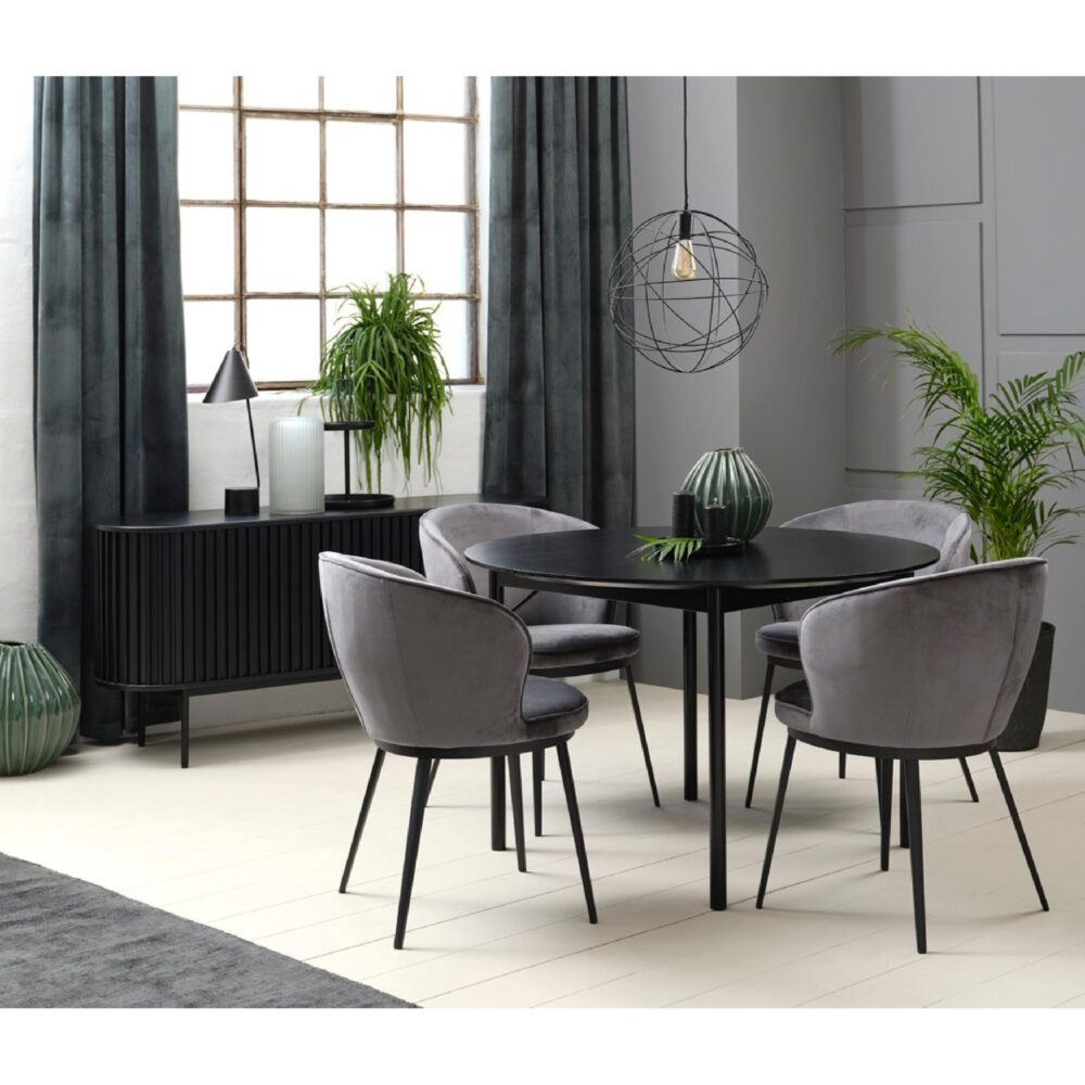 zwart eiken dressoir Yana afbeelding 16