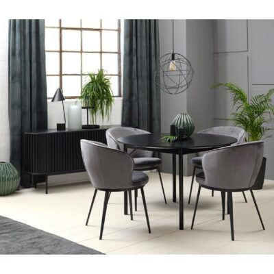 zwart eiken dressoir Yana afbeelding 16