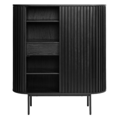 zwarte eiken opbergkast Yana afbeelding 2