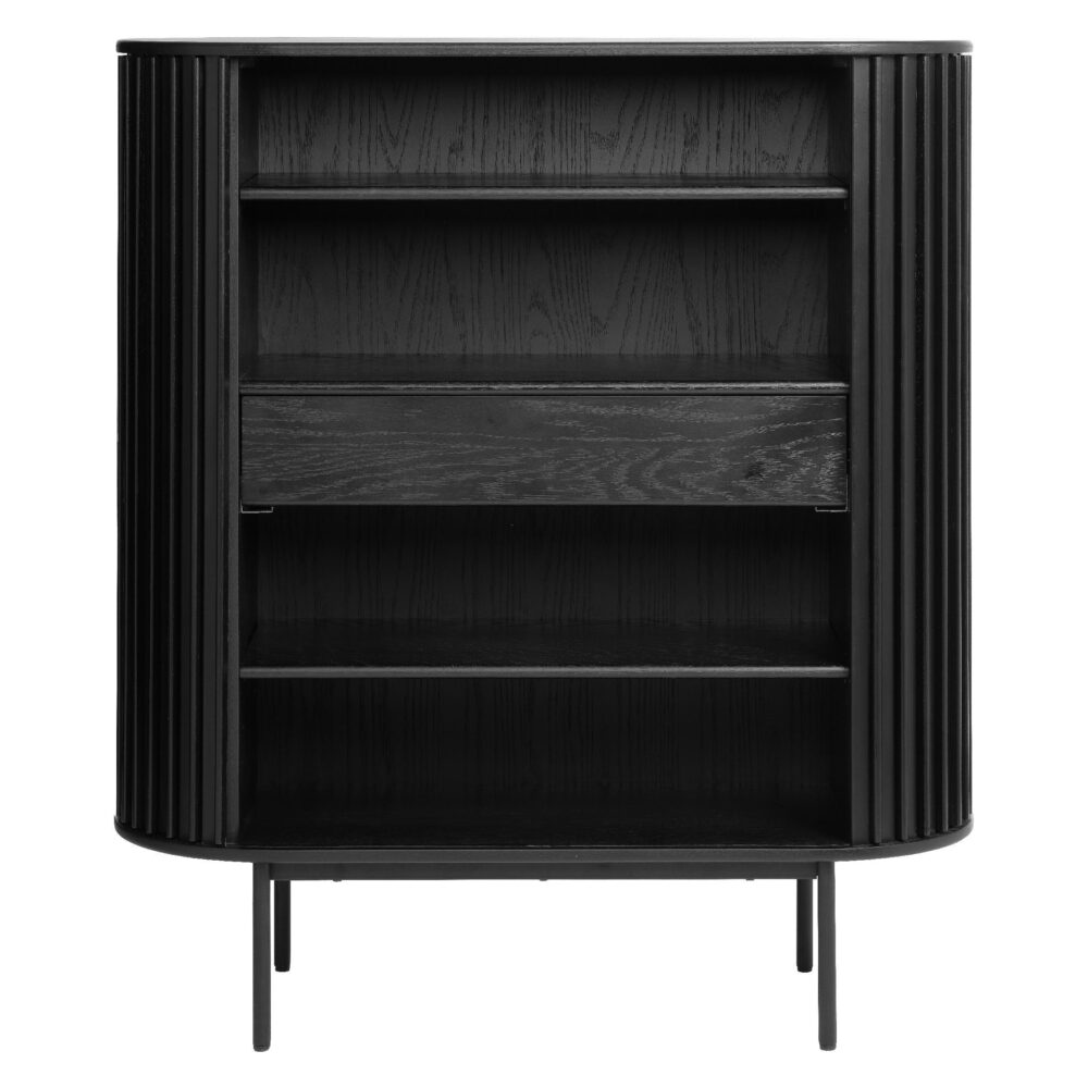 zwarte eiken opbergkast Yana afbeelding 3