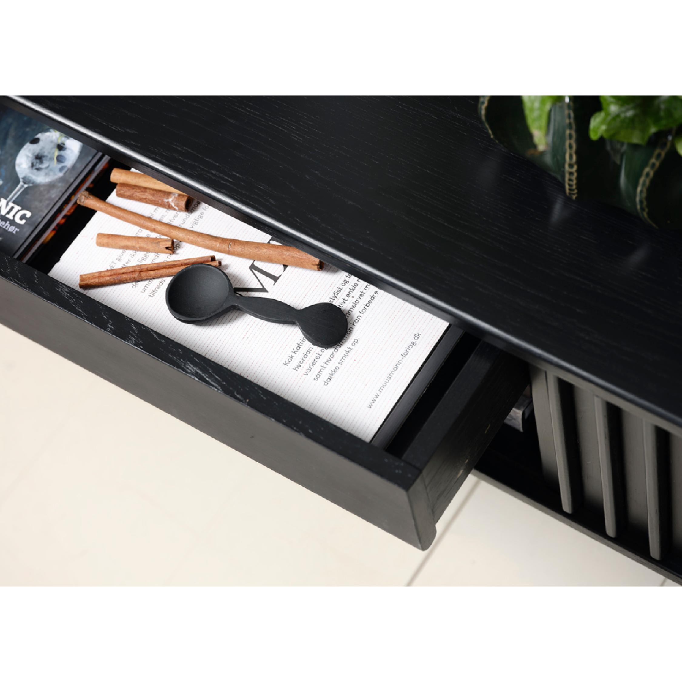 zwart eiken tv meubel Yana afbeelding 5