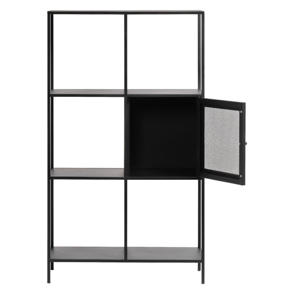 zwarte metalen boekenkast Sara afbeelding 3