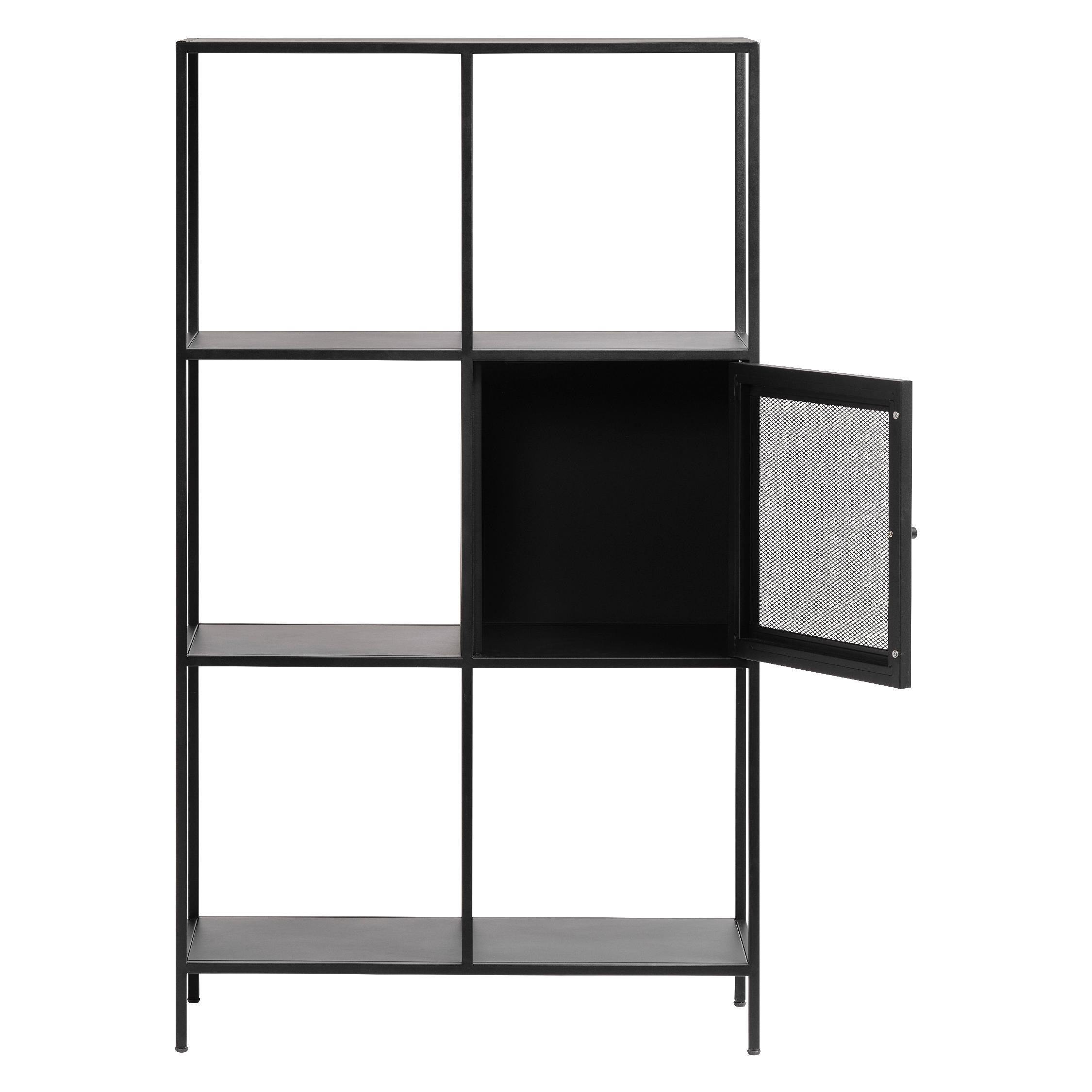 zwarte metalen boekenkast Sara afbeelding 3