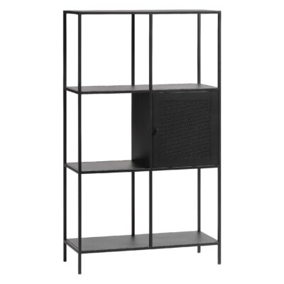 zwarte metalen boekenkast Sara afbeelding 2