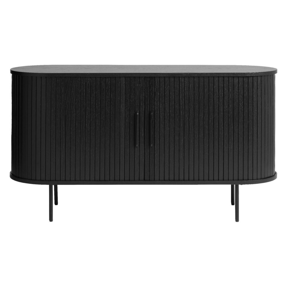 zwart eiken dressoir Nova 140 cm afbeelding 1