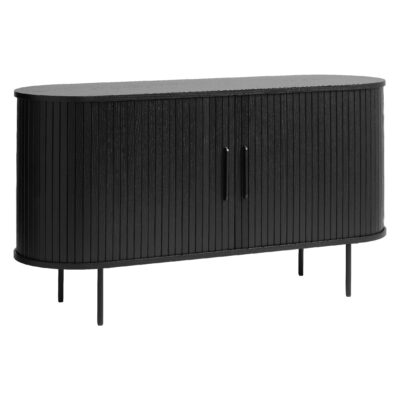 zwart eiken dressoir Nova 140 cm afbeelding 2