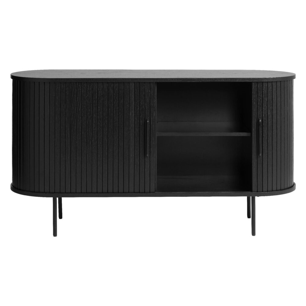 zwart eiken dressoir Nova 140 cm afbeelding 3